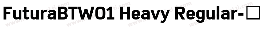 FuturaBTW01 Heavy Regular字体转换